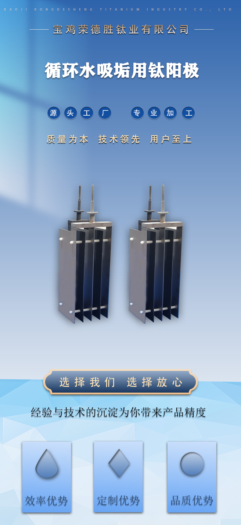 循环水吸垢用阳极组(图1)