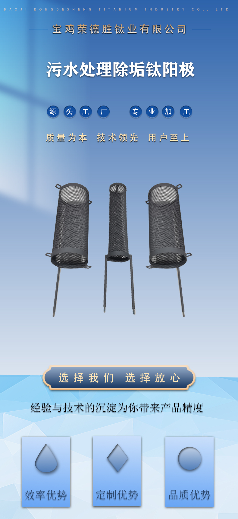 循环水吸垢用钛阳极(图1)